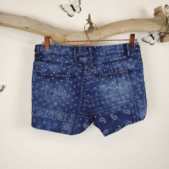 Chip foster bandana print drawstring dolphin short - Picture 3 of 8